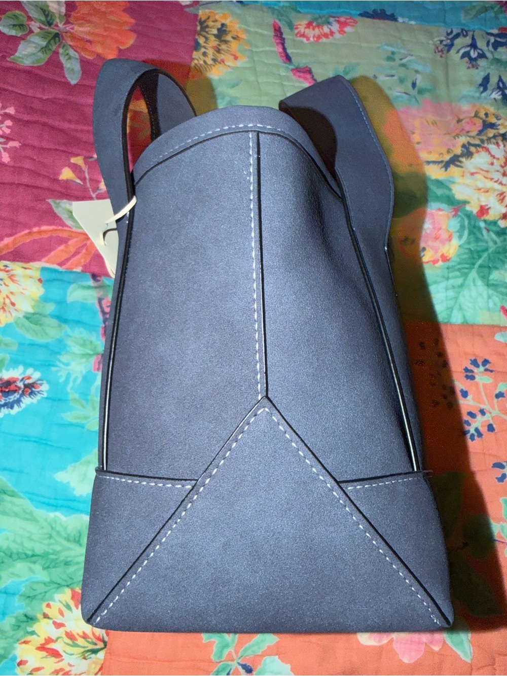 Gap × DÔEN Vegan Suede Mini Tote Bag - Navy Blue - Picture 9 of 12